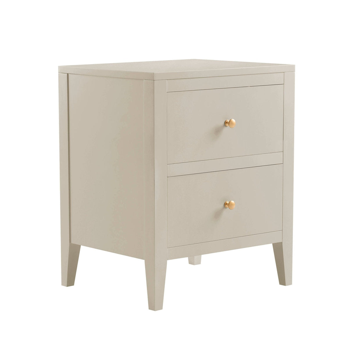 DUS-CC2-09054 Grade-B Dusk Poppy 2 Drawer Bedside Table - Cream RRP £89.00