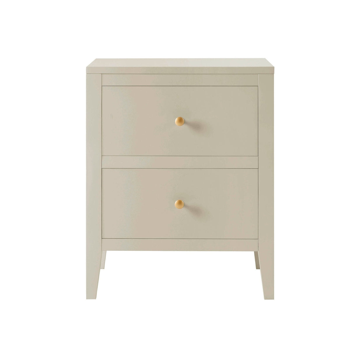 DUS-CC2-09021 Grade-B Dusk Poppy 2 Drawer Bedside Table - Cream RRP £89.00