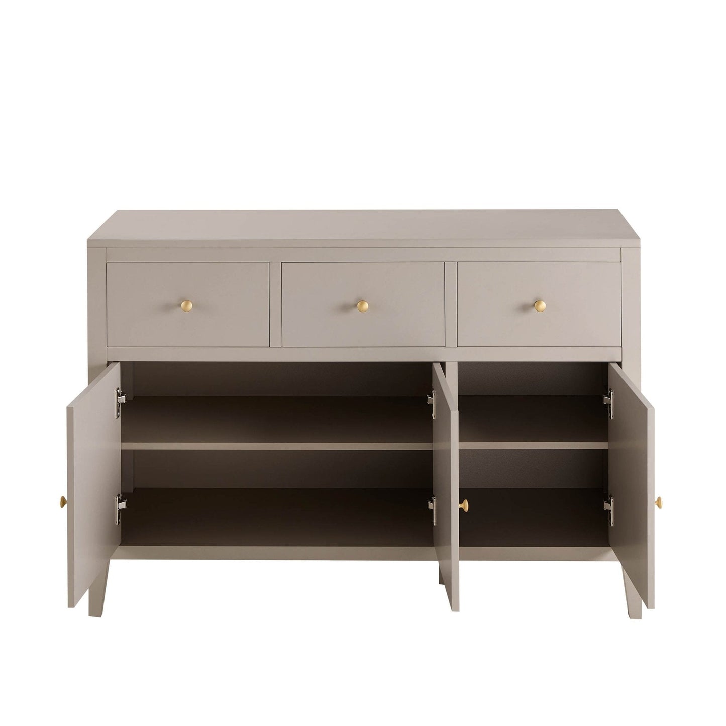 DUS-CC2-04855 Grade-C1 Dusk Poppy 3 Door Sideboard with Drawers - Taupe RRP £209.00