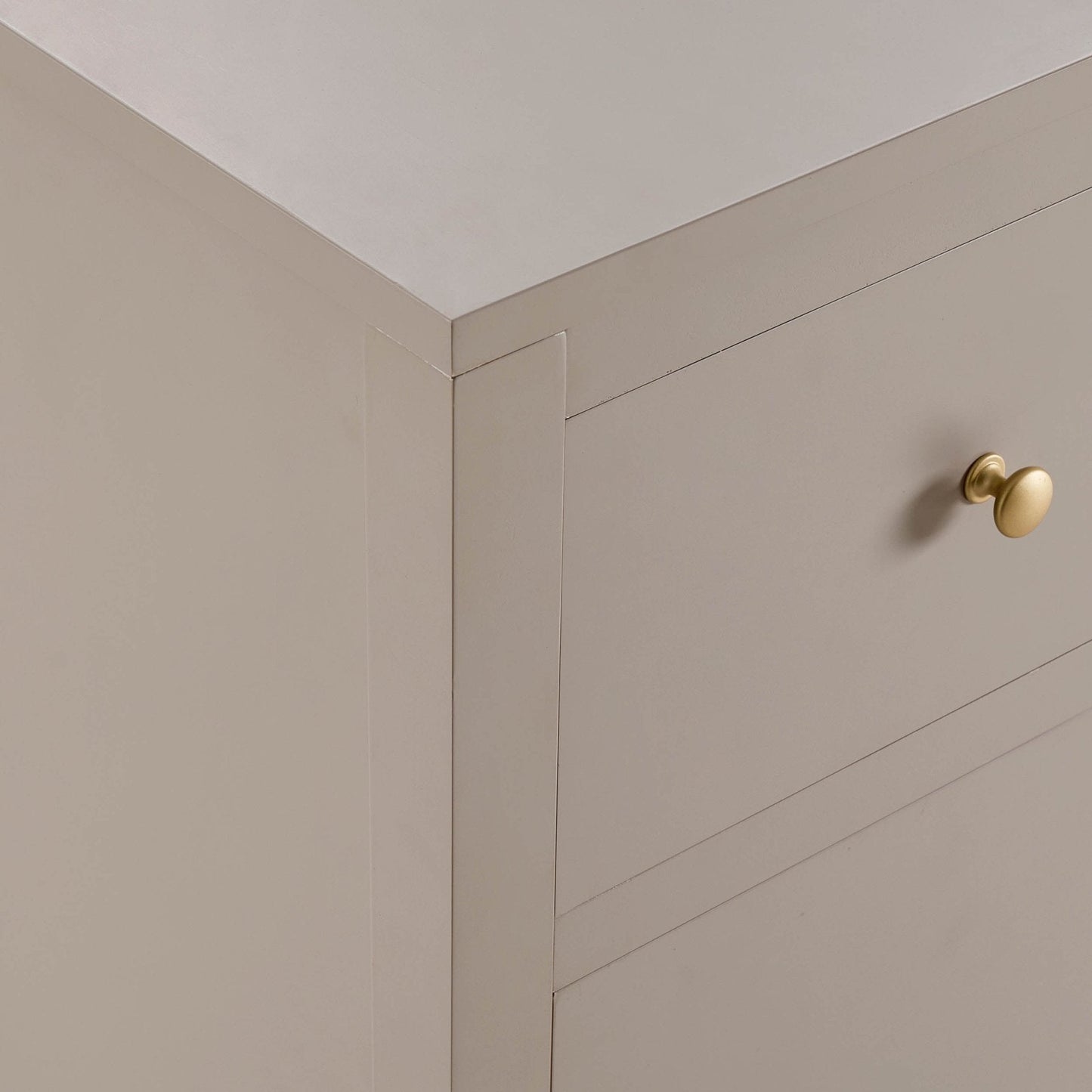 DUS-CC2-04855 Grade-C1 Dusk Poppy 3 Door Sideboard with Drawers - Taupe RRP £209.00