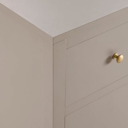 DUS-CC2-04855 Grade-C1 Dusk Poppy 3 Door Sideboard with Drawers - Taupe RRP £209.00