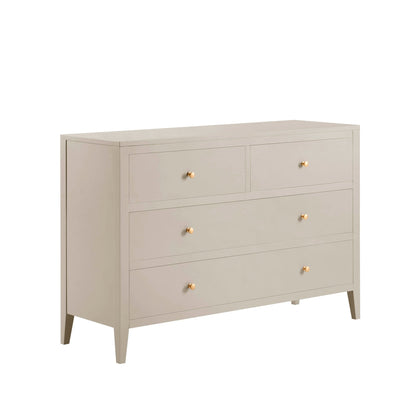 DUS-CC2-04716 Grade-B Dusk Poppy 4 Drawer Chest - Taupe RRP £209.00