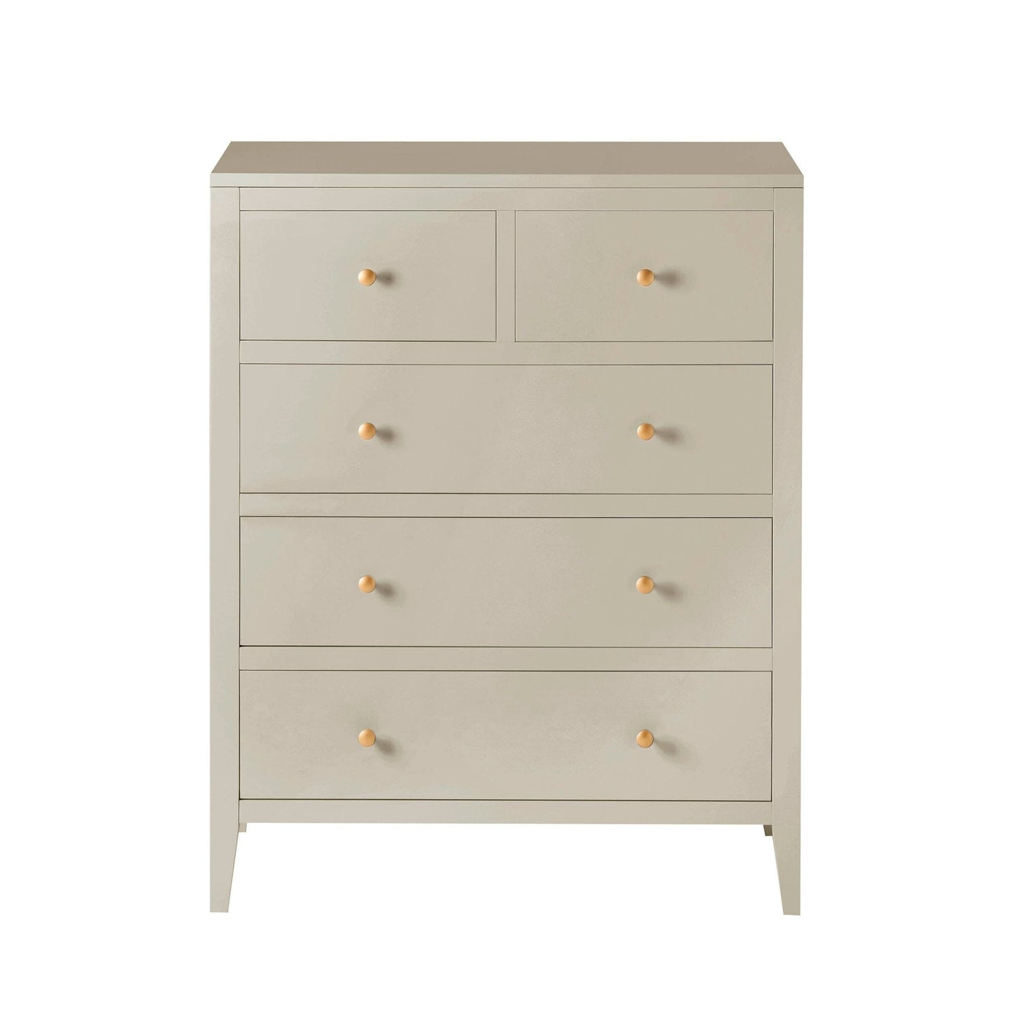 DUS-CC2-02785 Grade-C1 Dusk Poppy 5 Drawer Chest - Cream RRP £199.00