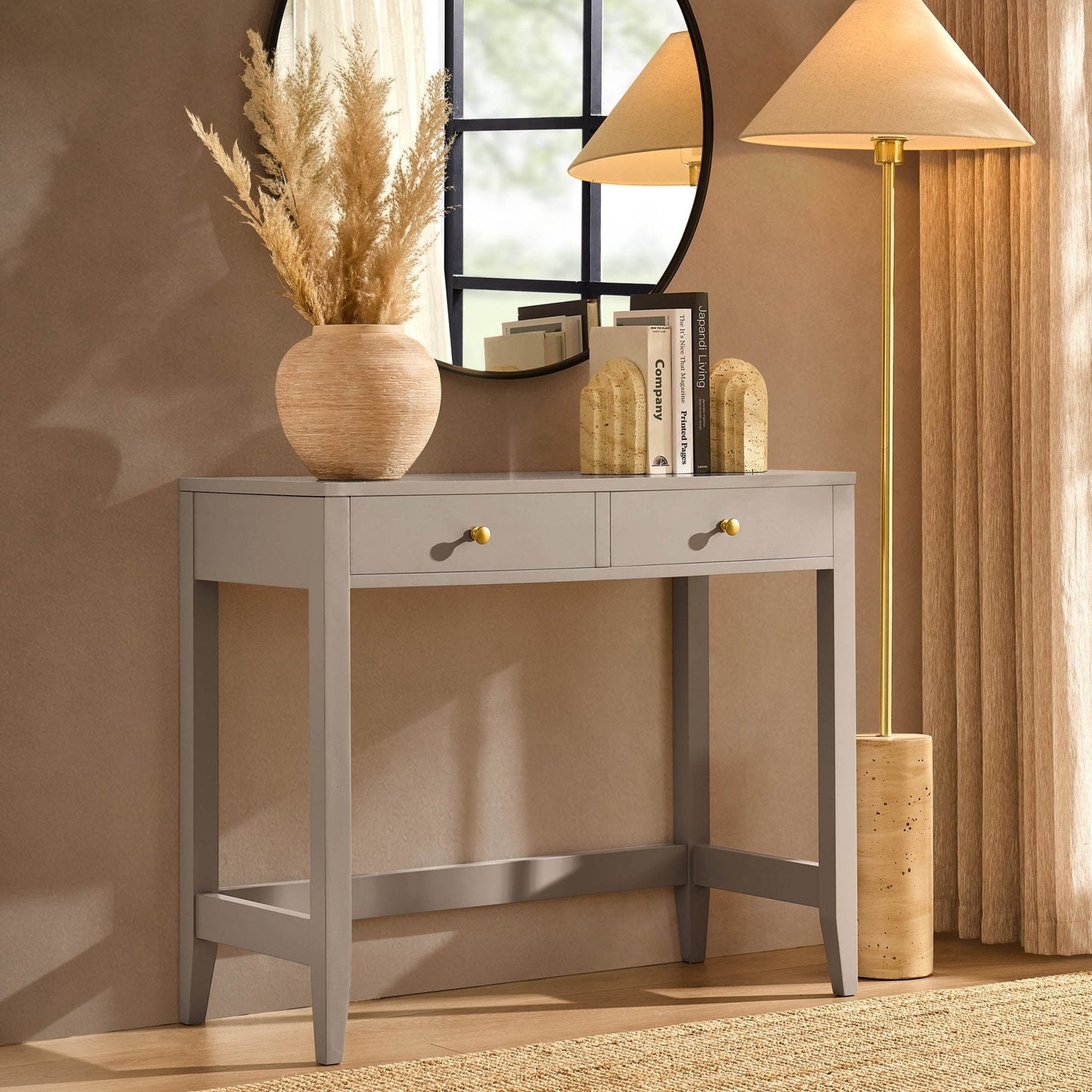 DUS-CC2-06660 Grade-B Dusk Poppy Console Table - Taupe RRP £129.00