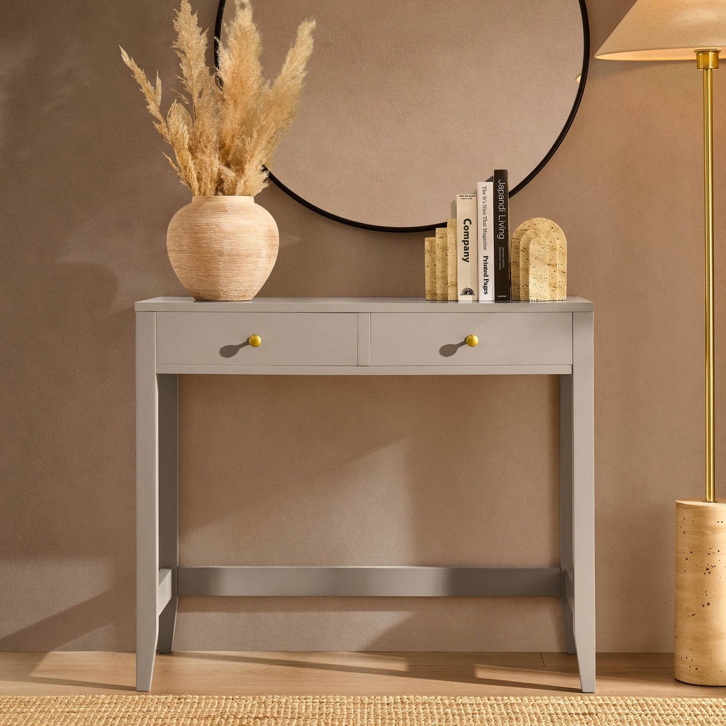 DUS-CC2-06660 Grade-B Dusk Poppy Console Table - Taupe RRP £129.00