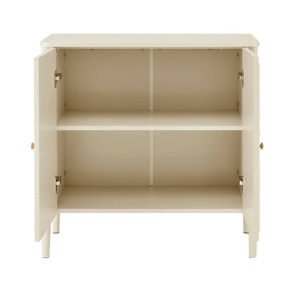 DUS-CC2-06543 Grade-B Dusk Posy 2 Door Sideboard - Cream RRP £159.00