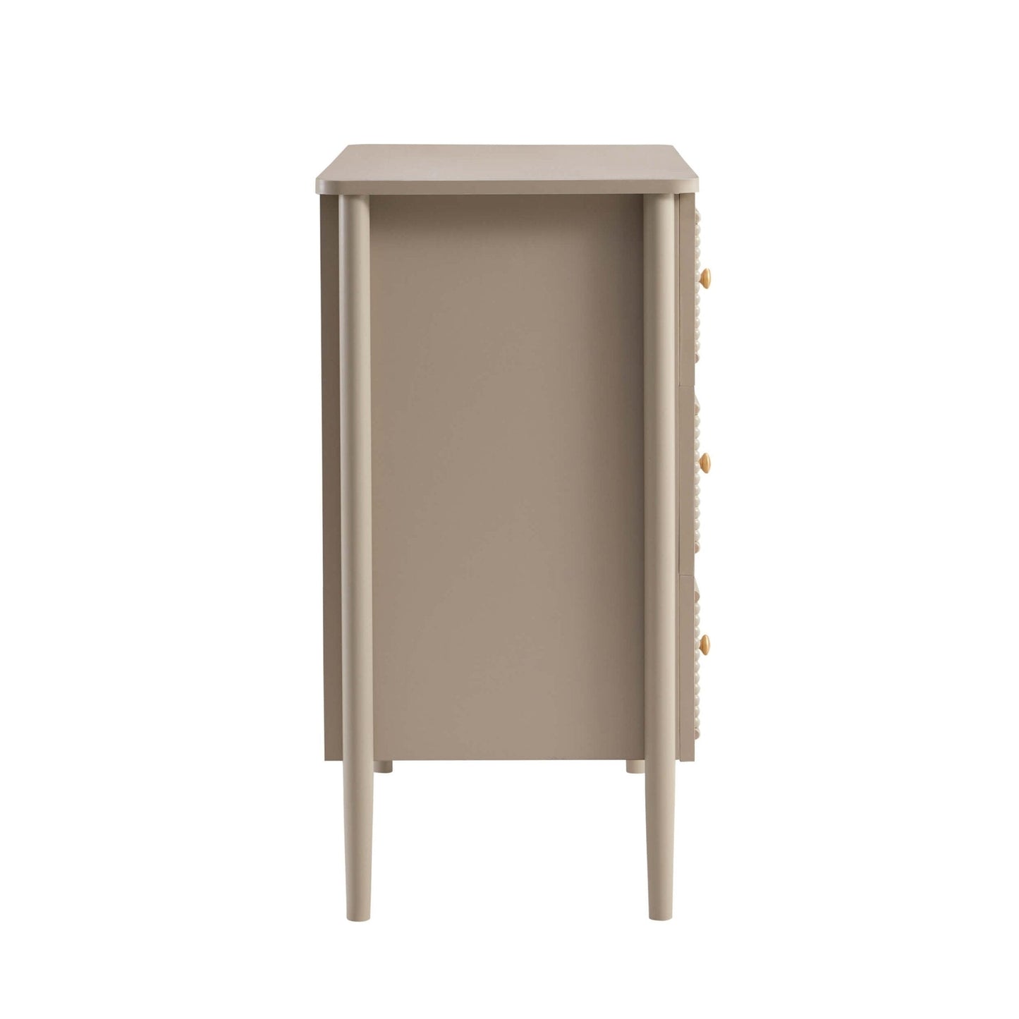 DUS-CC2-04718 Grade-B Dusk Posy 3 Drawer Chest - Taupe RRP £159.00