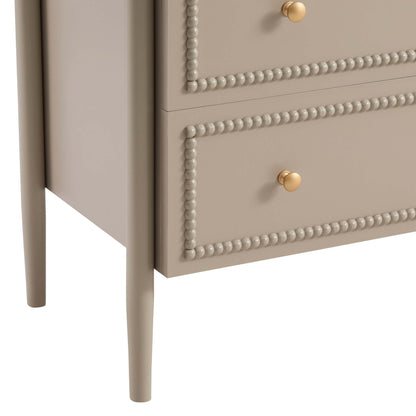 DUS-CC2-04718 Grade-B Dusk Posy 3 Drawer Chest - Taupe RRP £159.00