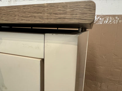 DUS-CC2-01660 Grade-C3 Dusk Nell Small Sideboard - Cream - Silver Round Handle Silver Round Handle RRP £89.00