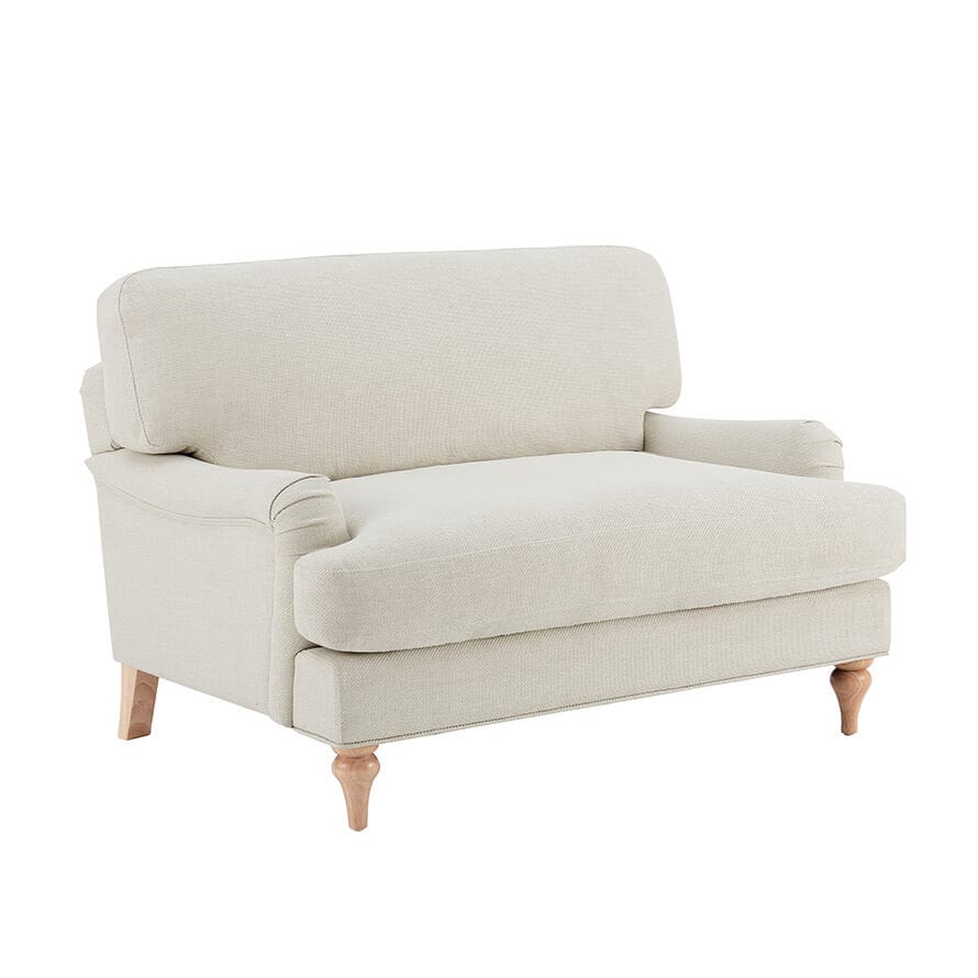 Dusk Hampshire Grade B Beige Textured Weave Love Seat RRP £341