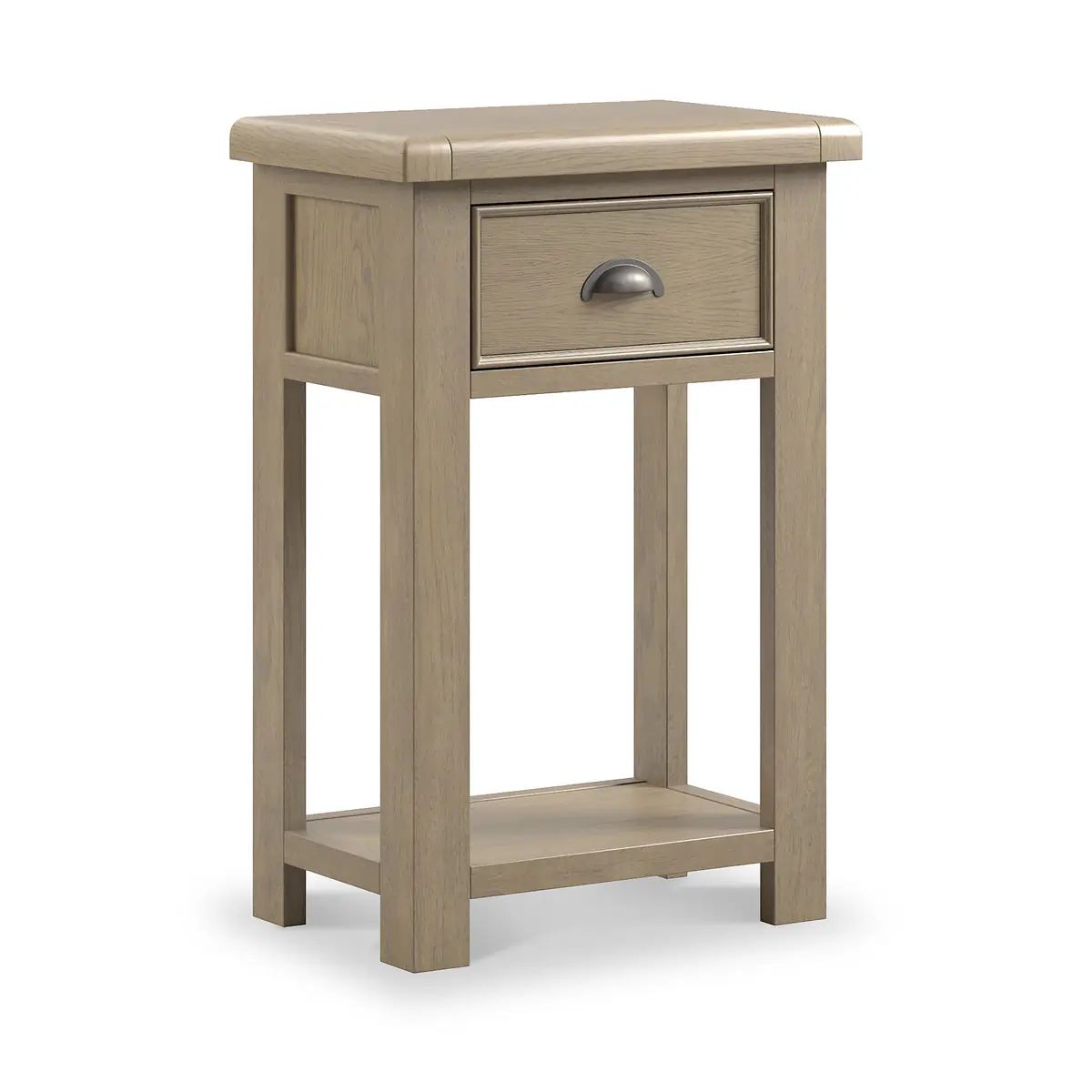 ROS-OUT-00732 Grade-B Roseland Furniture Taunton Smoked Oak Side Table RRP £190.00