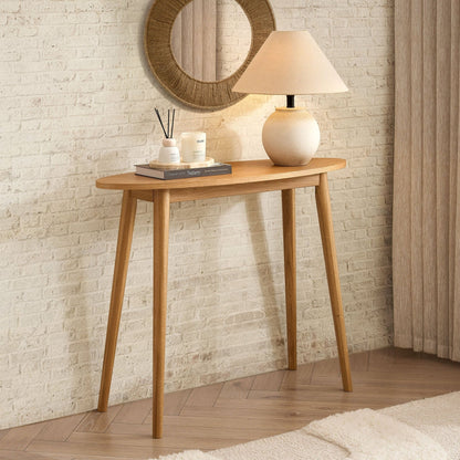 Dusk Heidi Light Grade B Oak Console Table RRP £209.00
