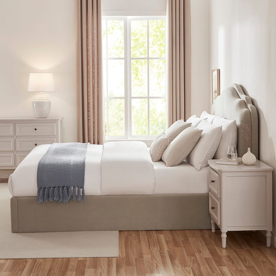 Dusk Grade B Wiltshire Stone Matte Velvet Small Double Ottoman Storage Bed RRP £379