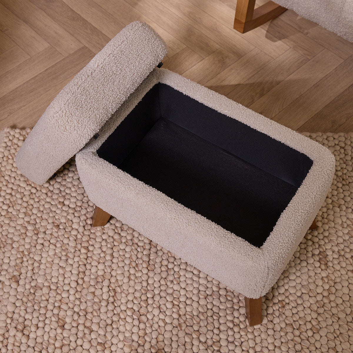 Tutti Bambini Grade B Luca Rocking Chair & Storage Footstool - Mushroom RRP £259
