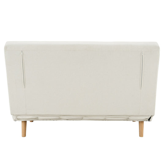 Dusk Seattle Grade B Cream Linen Double Fold Out Click Clack Sofa Bed RRP £389