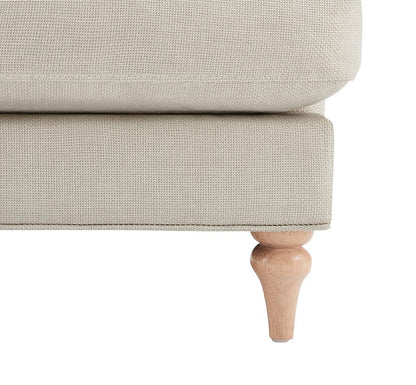 Dusk Grade B Hampshire Traditional 3 Seater Sofa - Textured Weave - Beige RRP £629