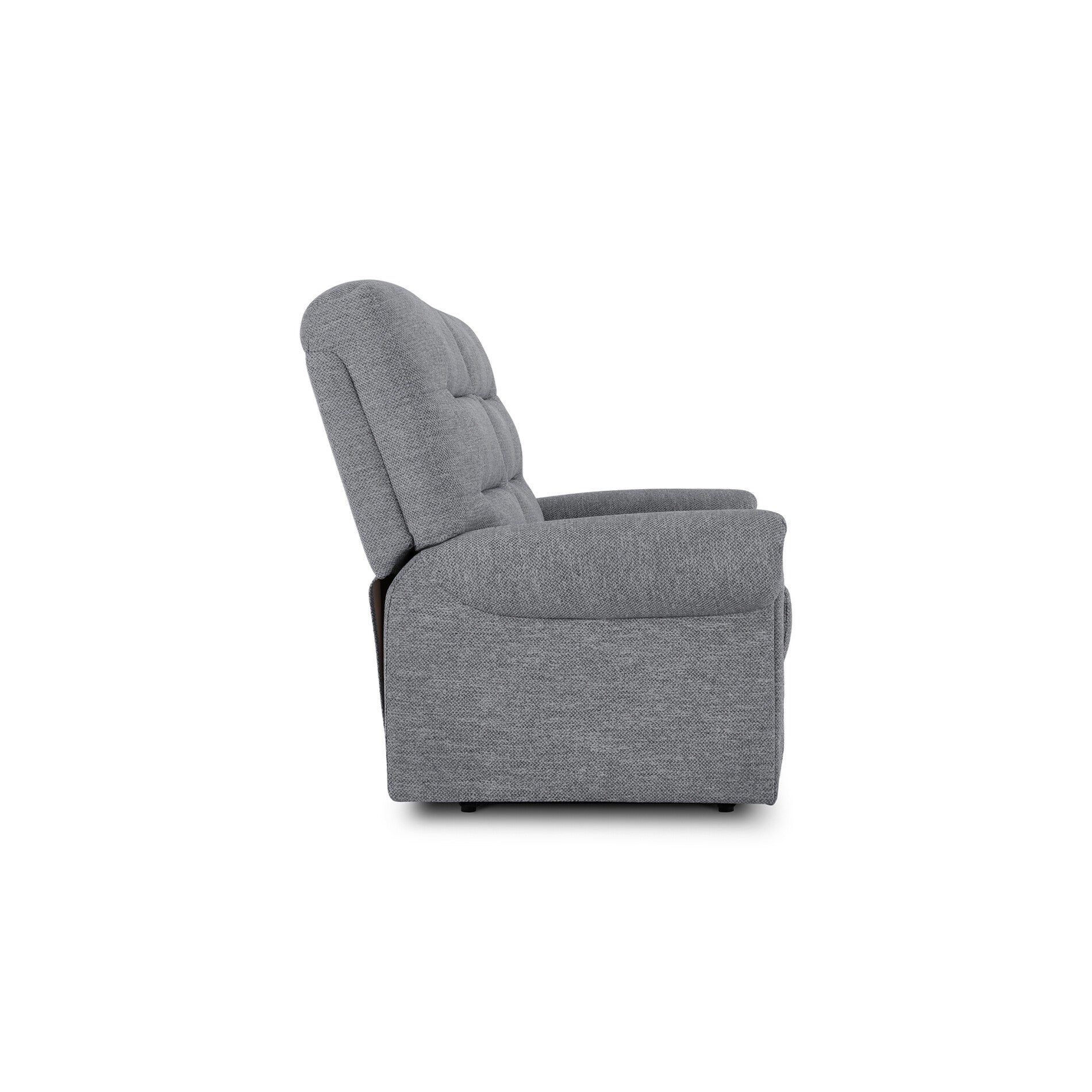 Oak Furnitureland Grade B Eastbourne Santos Steel Fabric 2 Seater Sofa RRP £1280