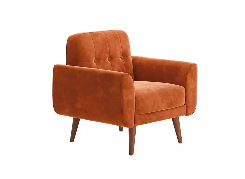 Dreams Grade B Gallway Orange Velvet Armchair RRP £349