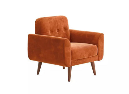 Dreams Grade B Gallway Orange Velvet Armchair RRP £349