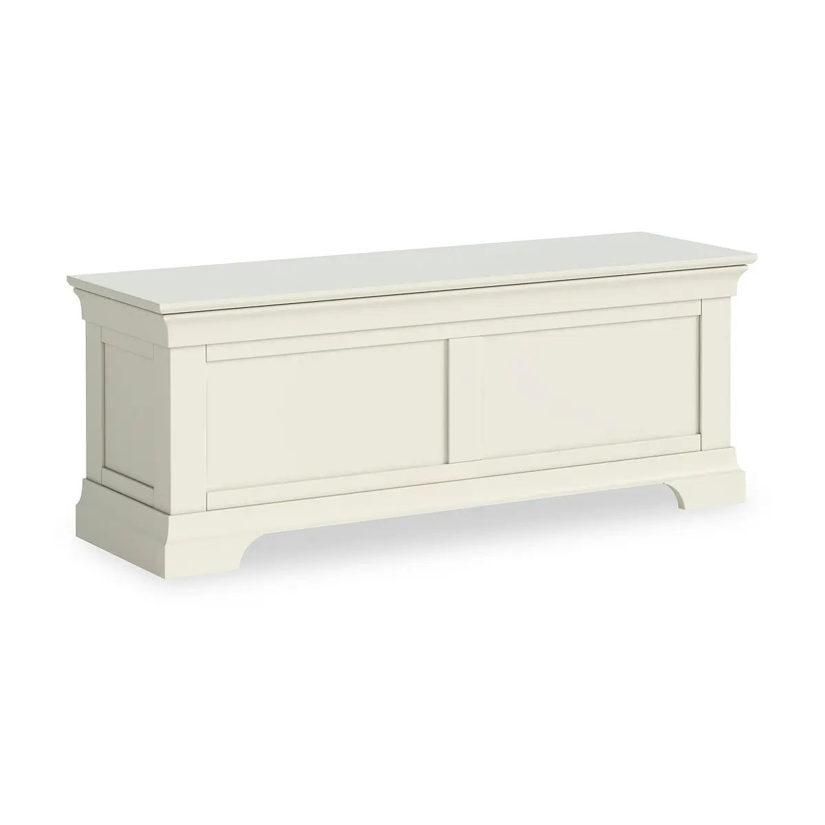 ROS-OUT-00945 Grade-B Roseland Furniture Colette Cream Blanket Box RRP £230.00