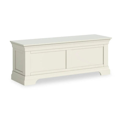 ROS-OUT-00945 Grade-B Roseland Furniture Colette Cream Blanket Box RRP £230.00