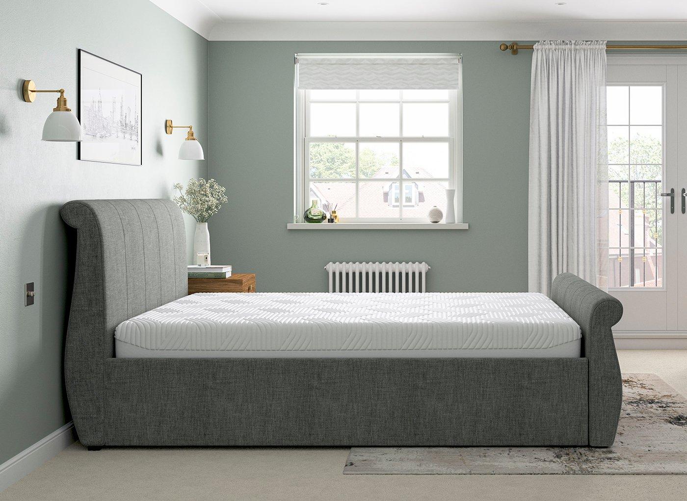 Dreams Lucia Grade B Sleepmotion 400i Dark Grey Adjustable Double Bed Frame RRP £1598