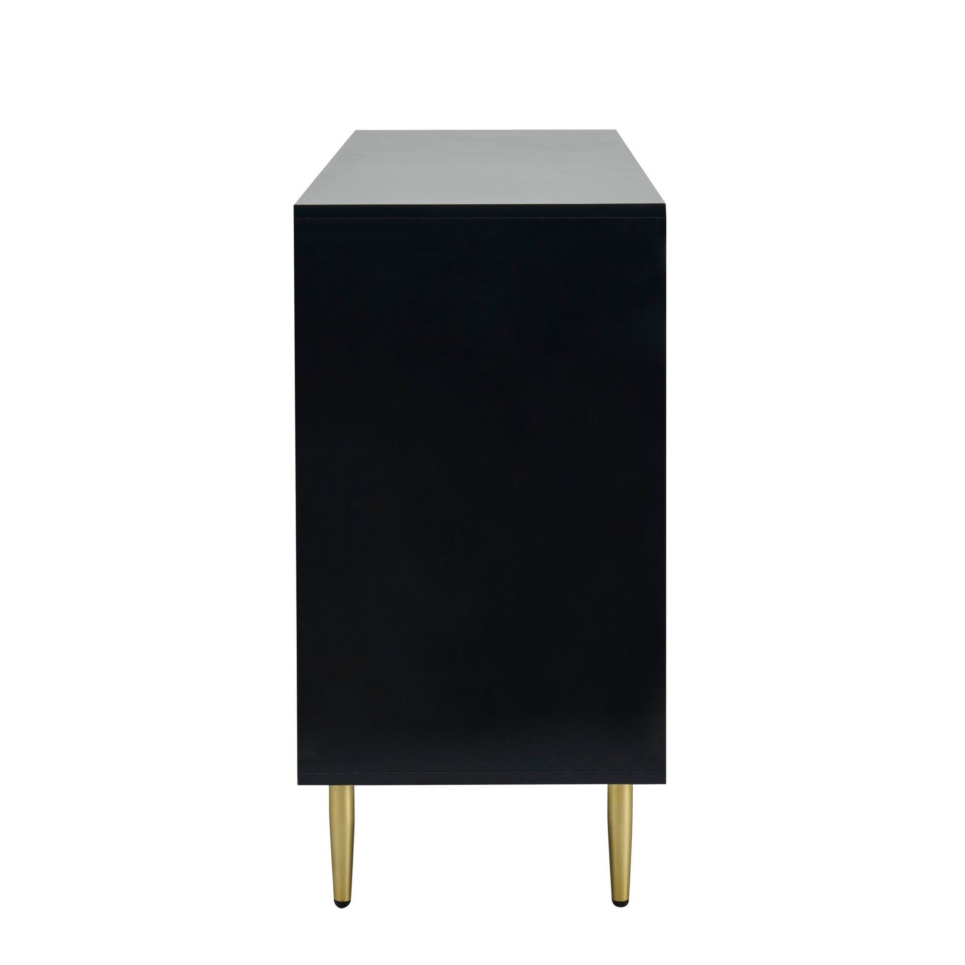 Dusk Evie Grade B Black & Gold Effect Sideboard with Drawers RRP £269