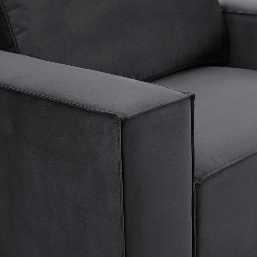 Dusk Grade B Brooklyn Ink Velvet Loveseat RRP £440