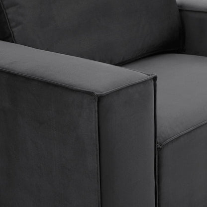 Dusk Grade B Brooklyn Ink Velvet Loveseat RRP £440