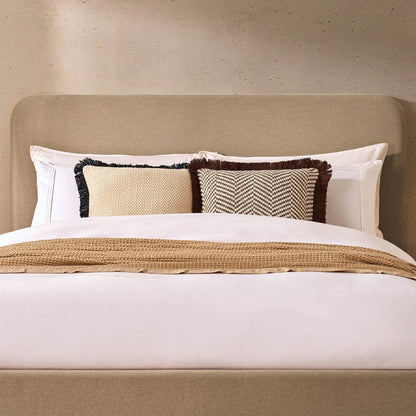 Dusk Ascot Grade B Oatmeal Linen Look King Size Ottoman Storage Bed RRP £349