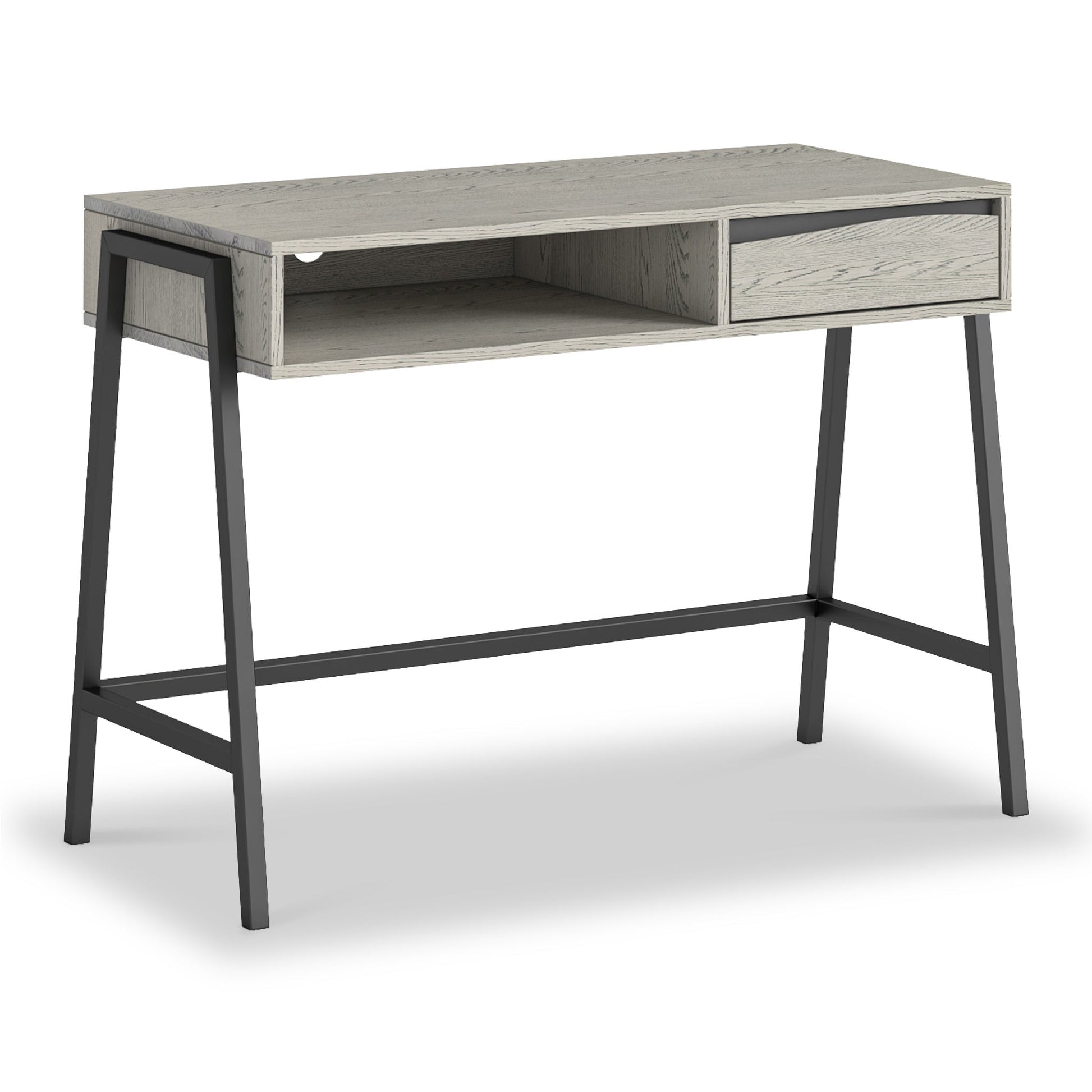 Roseland Grade B Furniture Soho Grey Washed Oak 1 Drawer Desk RRP £250