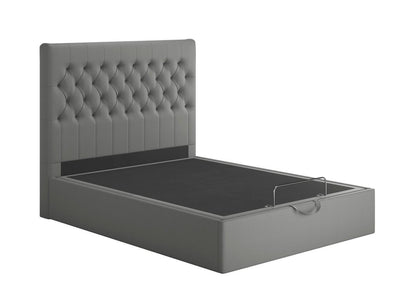 Dreams Grade B Ergomotion King Size Grey Buttoned Ottoman Storage Bed Frame RRP £1999