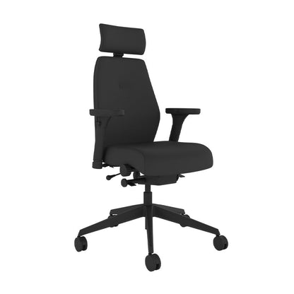 Grade-B Posturite Positiv SE Black Medium Back Ergonomic Office Chair RRP £1149.97