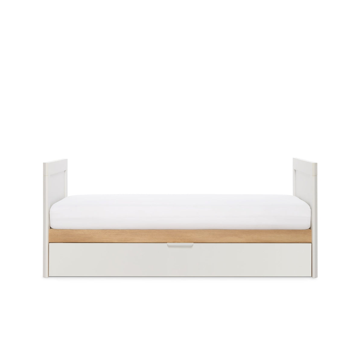 Tutti Bambini Grade B Riley Mini 3 in 1 Cot Bed - White & Maple Oak RRP £229