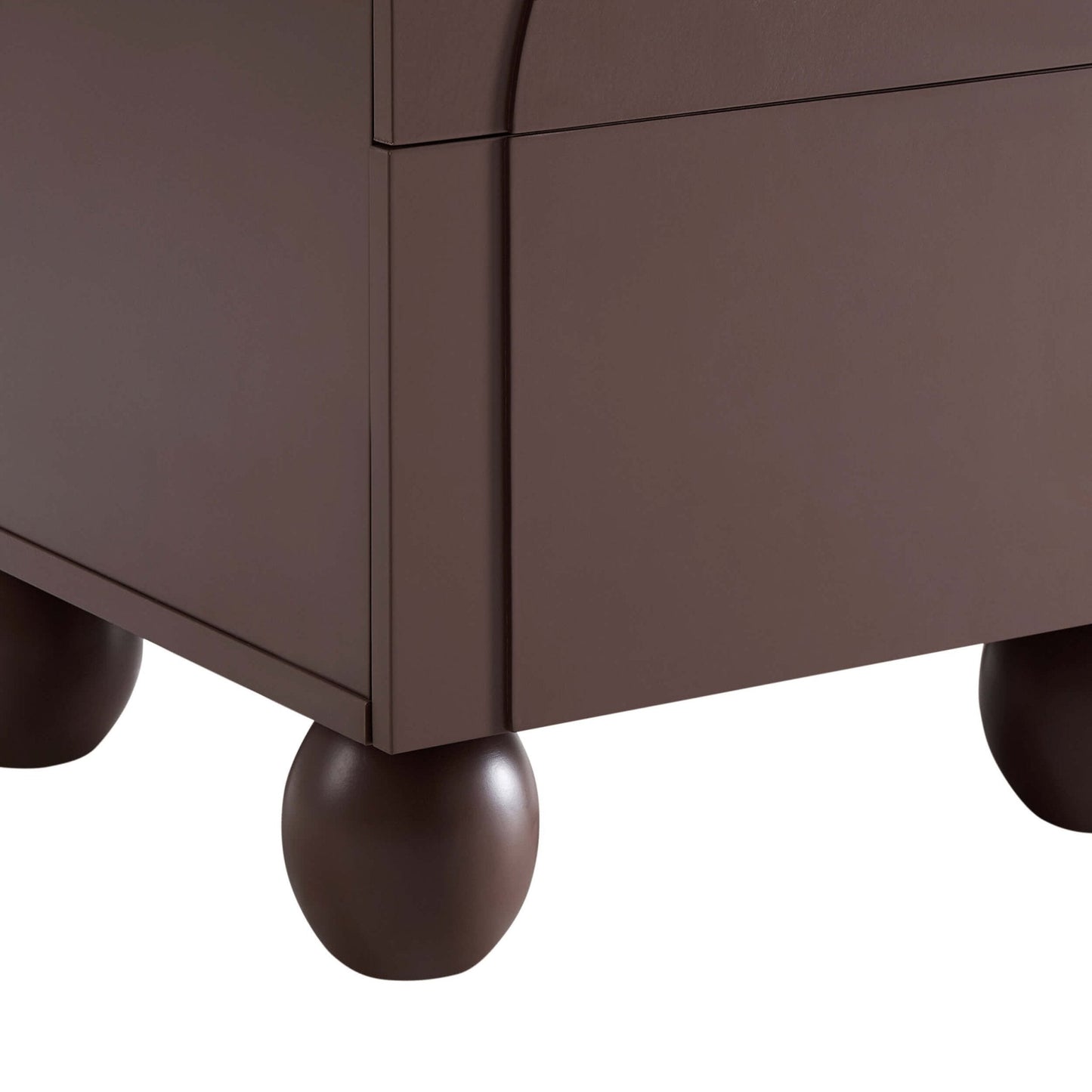DUS-CC2-07408 Grade-B Dusk Rachel Arch Front 2 Drawer Bedside Table - Mocha RRP £99.00