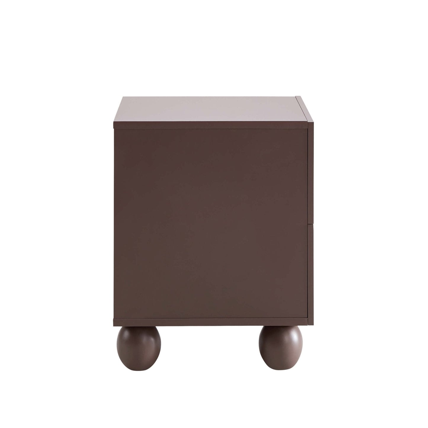DUS-CC2-07408 Grade-B Dusk Rachel Arch Front 2 Drawer Bedside Table - Mocha RRP £99.00
