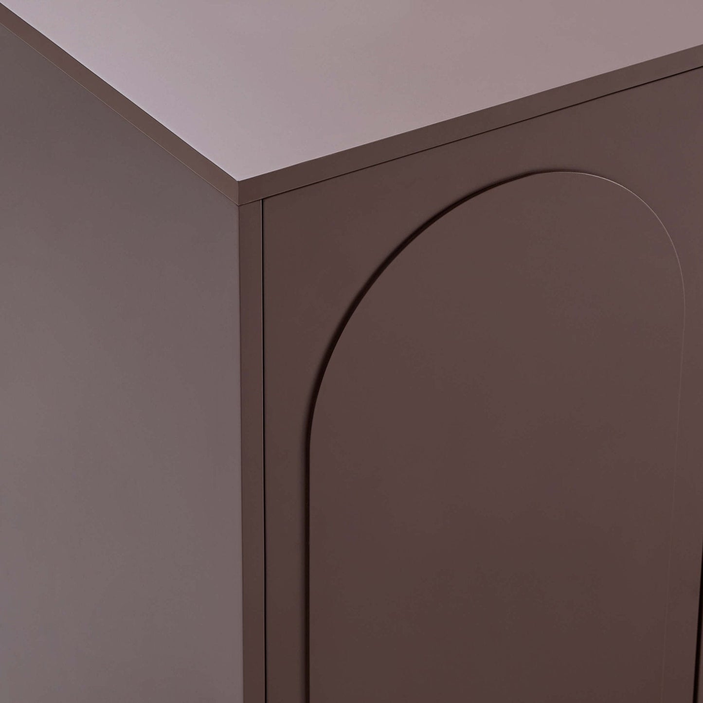 DUS-CC2-05475 Grade-B Dusk Rachel Arch Front 4 Door Sideboard - Mocha RRP £218.00