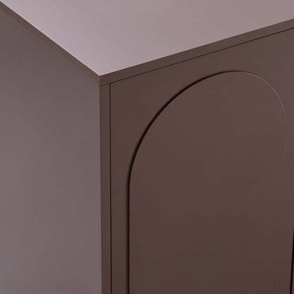 DUS-CC2-05475 Grade-B Dusk Rachel Arch Front 4 Door Sideboard - Mocha RRP £218.00