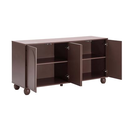 DUS-CC2-05475 Grade-B Dusk Rachel Arch Front 4 Door Sideboard - Mocha RRP £218.00