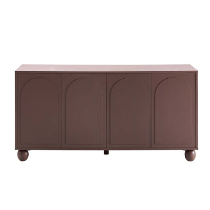 DUS-CC2-05475 Grade-B Dusk Rachel Arch Front 4 Door Sideboard - Mocha RRP £218.00