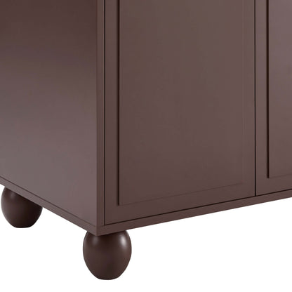 DUS-CC2-05475 Grade-B Dusk Rachel Arch Front 4 Door Sideboard - Mocha RRP £218.00
