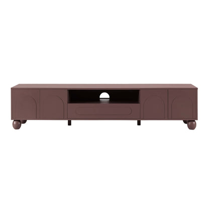 DUS-CC2-05477 Grade-B Dusk Rachel Arch Front Tv Unit for TVs up to 75" - Mocha RRP £189.00