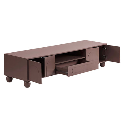 DUS-CC2-05477 Grade-B Dusk Rachel Arch Front Tv Unit for TVs up to 75" - Mocha RRP £189.00