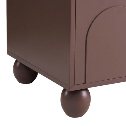 DUS-CC2-05477 Grade-B Dusk Rachel Arch Front Tv Unit for TVs up to 75" - Mocha RRP £189.00