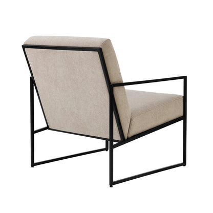 DUS-CC2-05716 Grade-B Dusk Rae Accent Chair Chenille Greige RRP £139.00