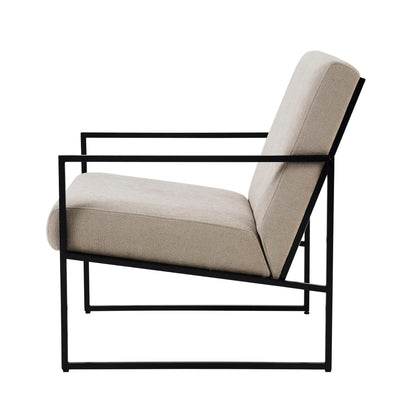 DUS-CC2-05716 Grade-B Dusk Rae Accent Chair Chenille Greige RRP £139.00