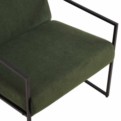 DUS-CC2-05480 Grade-B Dusk Rae Accent Chair - Dark Olive RRP £125.00