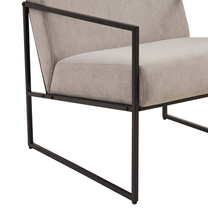 DUS-CC2-04484 Grade-B Dusk Rae Accent Chair - Taupe RRP £139.00