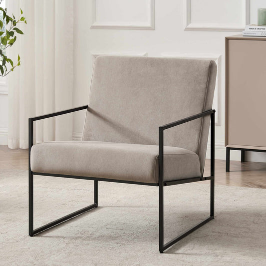 DUS-CC2-04484 Grade-B Dusk Rae Accent Chair - Taupe RRP £139.00