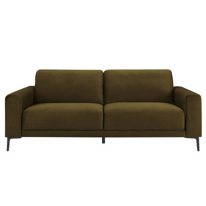Dusk Malibu Grade B Rich Green Velvet 3 Seater Sofa RRP £404